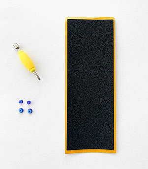 Набір для апгрейду фігерборда Just Skate FB, Бушінги, Ключ і Ріптейп Чорний