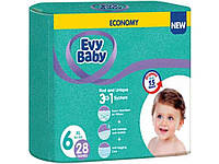 Підгузки №6 28шт XL twin (16кг) ТМ Evy baby "Lv"