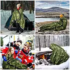 Військова термоковдра, рятувальна ковдра для виживання, бивачний мішок, фото 2