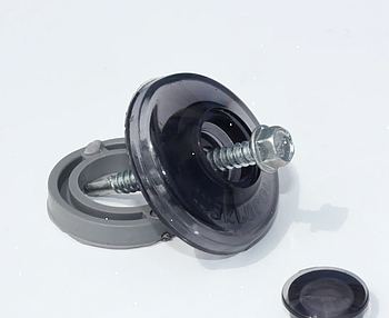 Термошайба для кріплення полікарбонату Makrolon 41 мм Сіра (25шт) mebelime