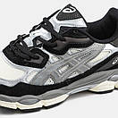 Кросівки чоловічі чорно-білі Asics Gel-NYC 1090 White Black Grey (14689), фото 9