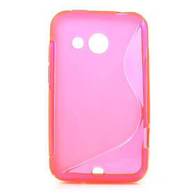 Чохол силіконовий S форми на HTC Desire 200 102e, рожевий