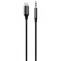 Кабель AUX Type-C для 3.5mm 1m Proove SoundMeshgray | Шнур Тайп-Си 3.5 мм mini-jack