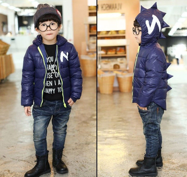 Дитяча демісезонна куртка, тонкий пуховик "Дракоша", фото 1