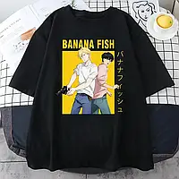 Футболка с принтом Банановая рыба Banana Fish аниме