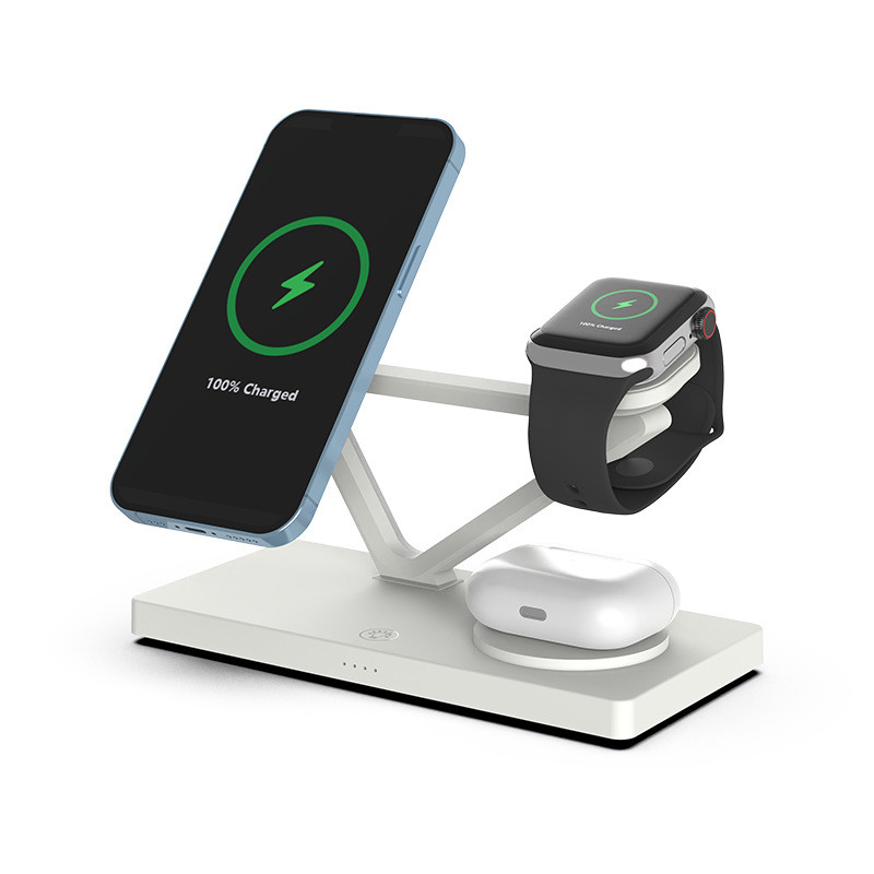 Бездротова зарядка MagSafe Times T216 QI док-станція для iPhone Apple Watch AirPods для айфона нічник