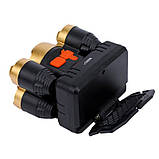 Ліхтарик налобний акумуляторний 5 х CREE XPE світлодіодів, з USB зарядкою, фото 3