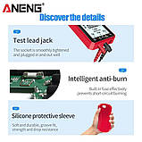 Мультиметр цифровий ANENG 620A Black з великим РК дисплеєм, фото 5