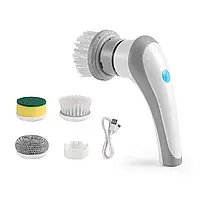 Щётка для мытья посуды с насадами аккумуляторная Electric Cleaning brush SEN