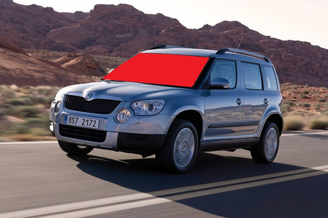 Скло лобове SKODA YETI після 2009 р. (пр.о AGC Завод) ГС 101450 (запорошено 700 грн), фото 2