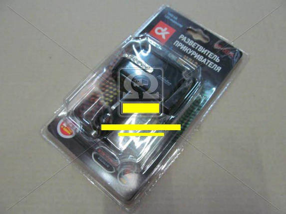 Розгалужувач прикурювача, 2в1 ,USB,1000mA, LED індикатор,, фото 2