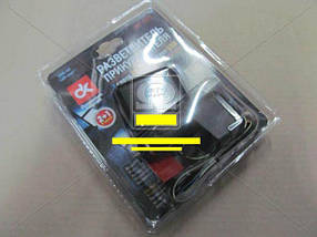 Розгалужувач прикурювача, 2в1 ,USB,1000mA, подовжувач, LED індикатор,