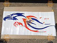 Наклейки на кузов автомобиля EAGLE Орёл (цветной: Красный, синий, белый) (размер: 120х50см Большая наклейка!)