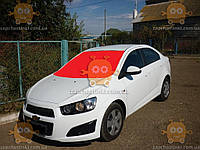 Стекло лобовое CHEVROLET AVEO 4 после 2012г. место под зеркало, полоса (пр-во SAFE GLASS) ГС 103194