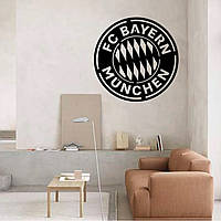 Объемная картина в стиле лофт на стену из дерева FC Bayern Munchen 75х75 см