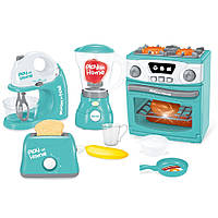 Детский набор кухонной бытовой техники QF2571G Игровая кухонная техника с двигательными и звуковыми эффектами