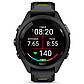 Смарт-годинник Garmin Forerunner 265S Black Bezel and Case with Black/Amp Yellow Silicone Band (010-02810-53), фото 2