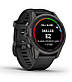 Смарт-годинник Garmin Fenix 7S Pro Sapphire Solar Carbon Gray Titanium with Black Silicone (010-02776-54), фото 3