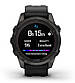 Смарт-годинник Garmin Fenix 7S Pro Sapphire Solar Carbon Gray Titanium with Black Silicone (010-02776-54), фото 8