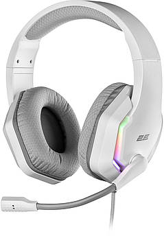 Гарнітура 2E Gaming HG315 RGB USB 7.1 White (2E-HG315WT-7.1)