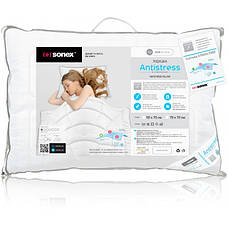 Подушка пухова м'яка для комфортного сну Antistress Карбон 50x70 см, 70x70 см., фото 3