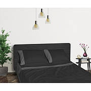 Комплект постільної білизни з бавовни красивий сатиновий Aero Black Diamond