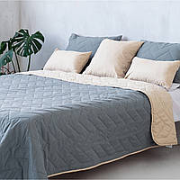 Декоративное покрывало на кровать двуспальное стеганое Bora Bora 220х240 см + 2 наволочки 50х70 см