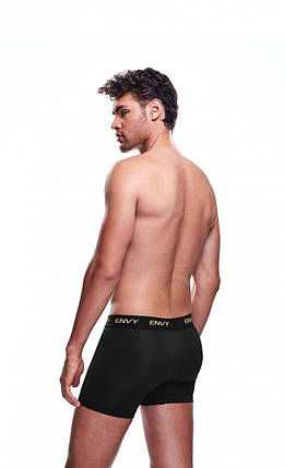 Чоловічі труси шорти Envy, з сітчастою вставкою спереду, чорні, S/M, фото 2