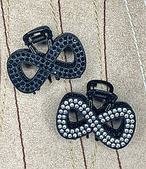 Краби для волосся метал/стрази гуртом 4.5 см12 шт./пач.