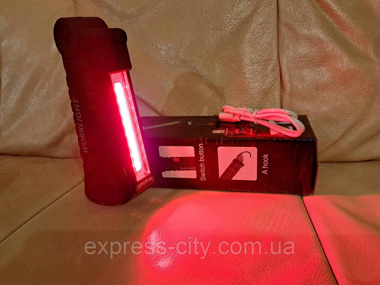 Ліхтарик Luxury W-51-SMD+COB (червоний колір)