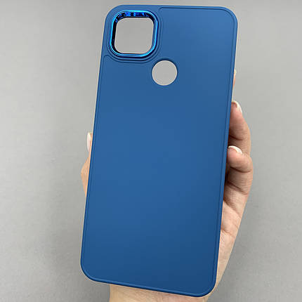 Чохол для Xiaomi Redmi 9C преміум чохол з бортиком для камери на телефон сяомі редмі 9с синій o7v, фото 1