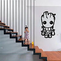 Декоративне декоративне панно з дерева на стіну для інтер'єру Groot 50х29см