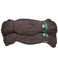 Шнур пустотілий із синтетичних ниток В-127 (100м) 5мм коричнева