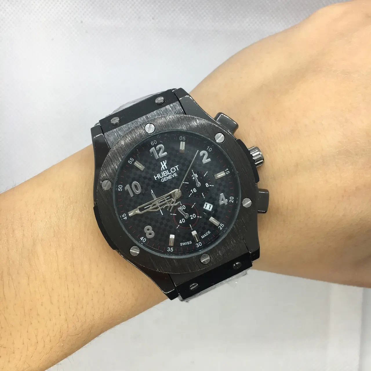 Годинник hublot чоловічий сталевий ремінець