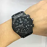 Годинник hublot чоловічий сталевий ремінець, фото 6