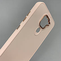 Чохол для Xiaomi Redmi Note 9 преміум чохол з бортиком для камери на сяомі редмі нот 9 пудровий o7v, фото 4