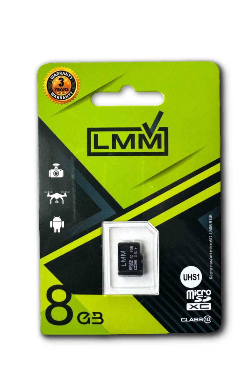 Карта пам'яті microSDHC (UHS-1) 8GB class 10 LMM (без адаптера)