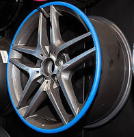 Флиппер резинка для защити литых дисков колес GLZ Motors R14, комплект 4 шт, хуппер синий