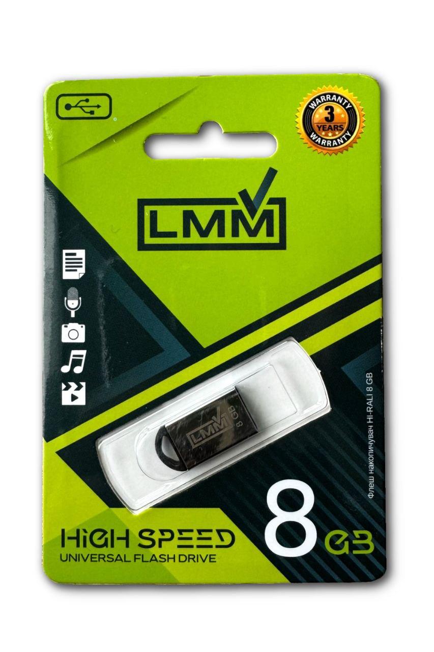 Флешка USB 8GB LMM Mini Fit залізний корпус, фото 1