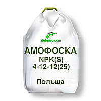 Комплексне мінеральне добриво Амофоска NPK(S): 4-12-12(25), мішок 25 кг , вир-во Польща