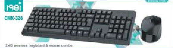 Комплект бездротової клавіатури та мишки CMK-326, фото 1