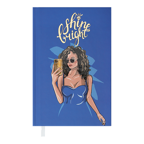 Щоденник недат WOMEN A6 синій, фото 1