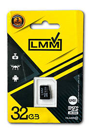 Карта пам&#39;яті microSDHC (UHS-1) 32GB class 10 LMM (без адаптера)
