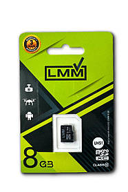 Карта пам&#39;яті microSDHC (UHS-1) 8GB class 10 LMM (без адаптера)