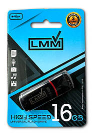 Флешка USB 16GB LMM Classic модель 011, чорна