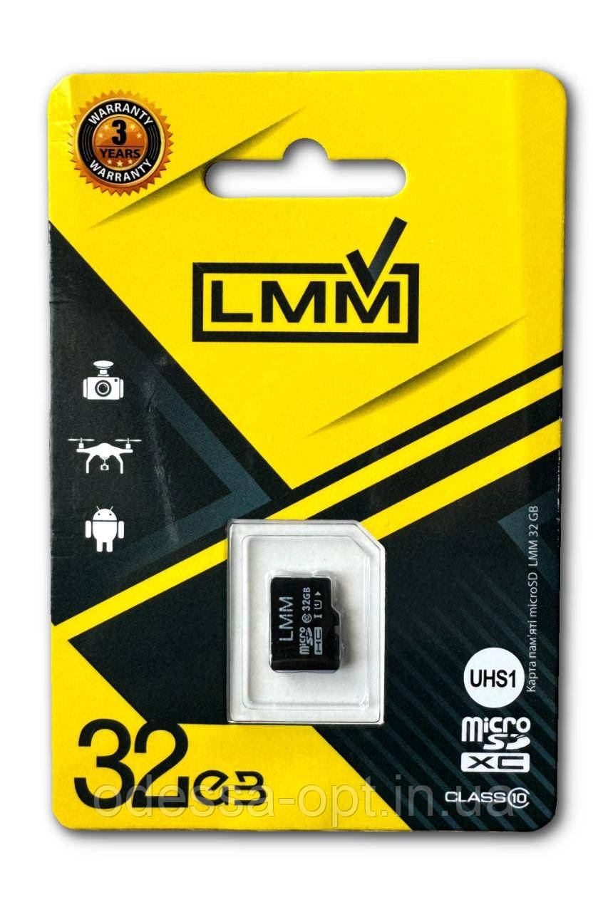 Карта пам&#39;яті microSDHC (UHS-1) 32GB class 10 LMM (без адаптера)