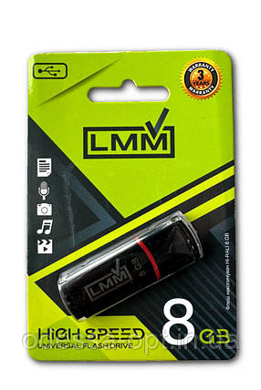 Флешка USB 8GB LMM Classic модель 011, чорна, фото 1