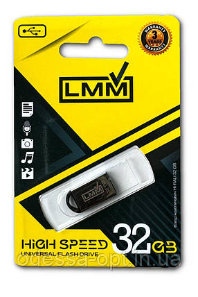 Флешка USB 32GB LMM Mini Fit залізний корпус, фото 1