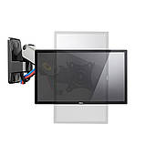 Кронштейн настінний для монітора NB F120S LCD LED 17" - 27" North Bayou похило-поворотний Білий, фото 6