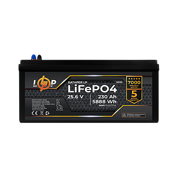 Акумулятор LP LiFePO4 24V (25,6V) - 230 Ah (5888Wh) (BMS 150A/75A) пластик